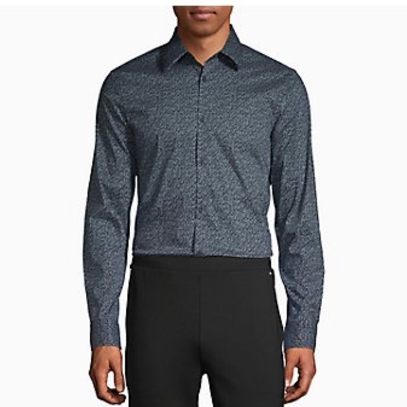 Calvin Klein Men’s Stargazer Button Up Dress Shirt - Picture 11 of 11